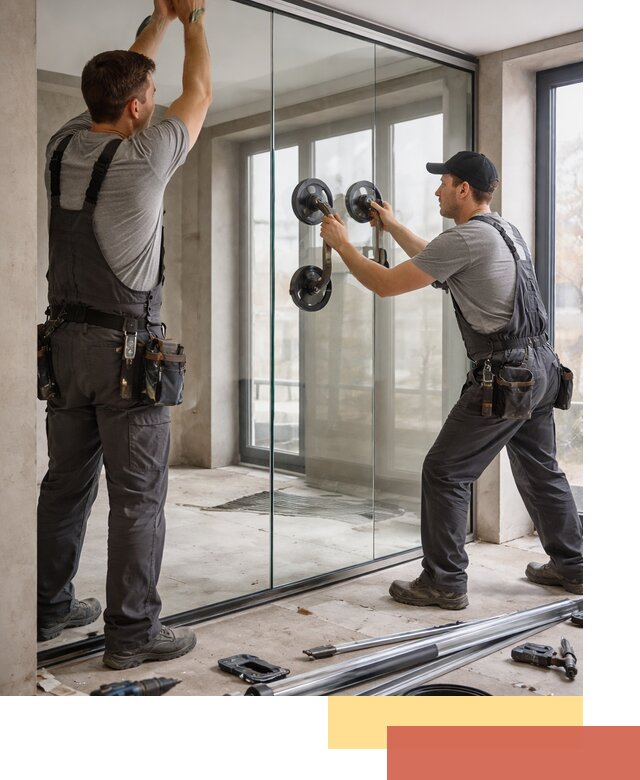 Цельностеклянные перегородки под ключ в Нальчике