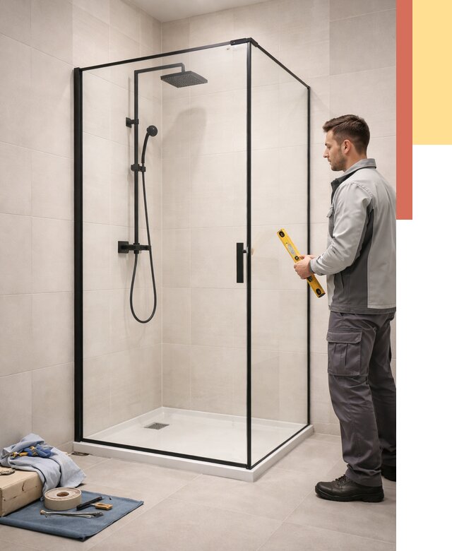 Стеклянные перегородки для душа в Нальчике от 12954 руб. | Монтаж под ключ — ОТДЕЛОЧНИК-Нль