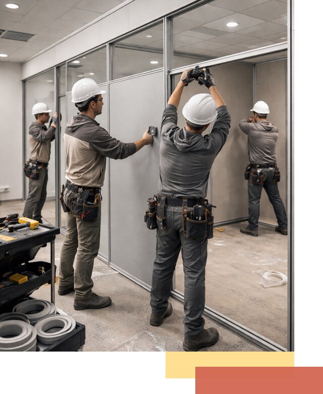 Мобильные офисные перегородки под ключ в Нальчике