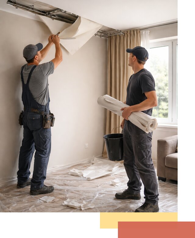 Демонтаж натяжного потолка в Нальчике быстро и аккуратно