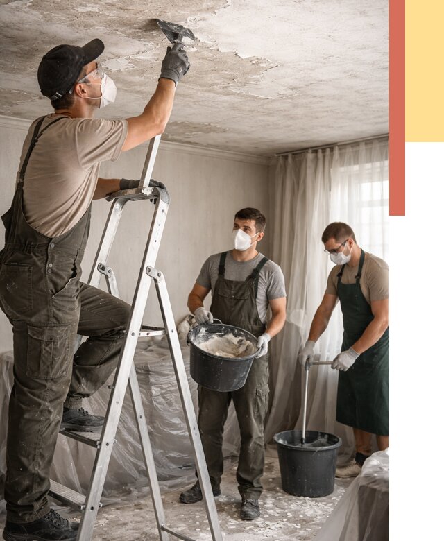 Удаление побелки с потолка в Нальчике от 2591 руб. быстро и недорого | ОТДЕЛОЧНИК-Нль