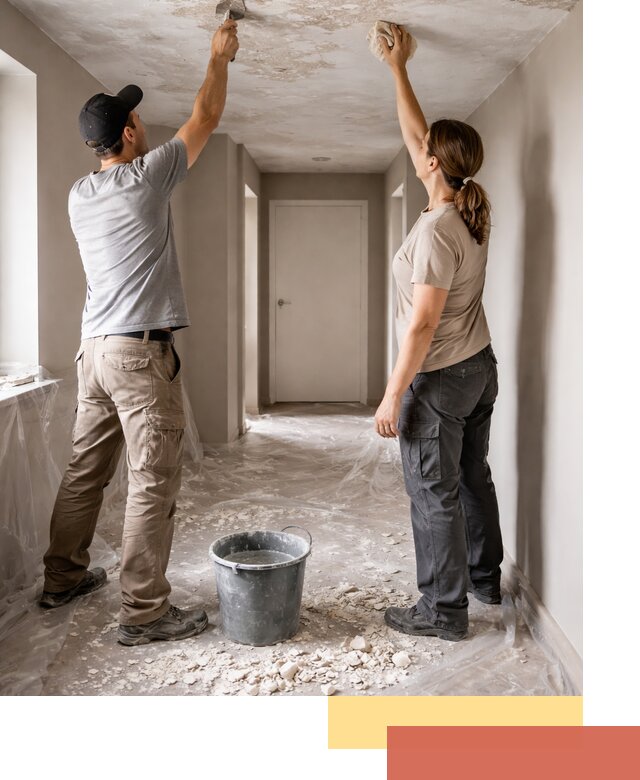 Удаление побелки с потолка в Нальчике — быстро и аккуратно