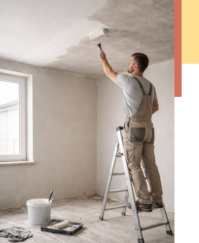 Грунтовка потолка в Нальчике от 2591 руб. — быстро и недорого | ОТДЕЛОЧНИК-Нль