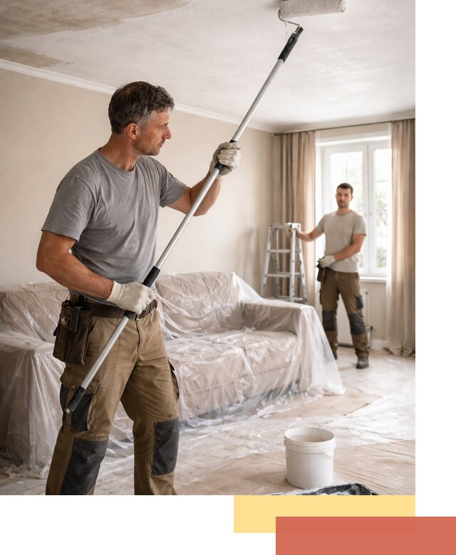 Грунтовка потолка в Нальчике — подготовка под покраску и отделку