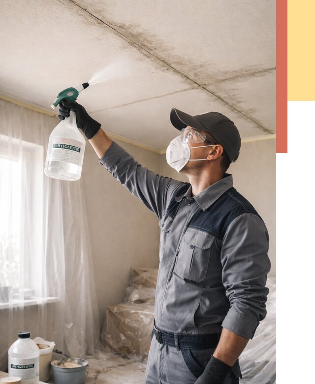 Антисептическая обработка потолка в Нальчике от 2591 руб. | ОТДЕЛОЧНИК-Нль