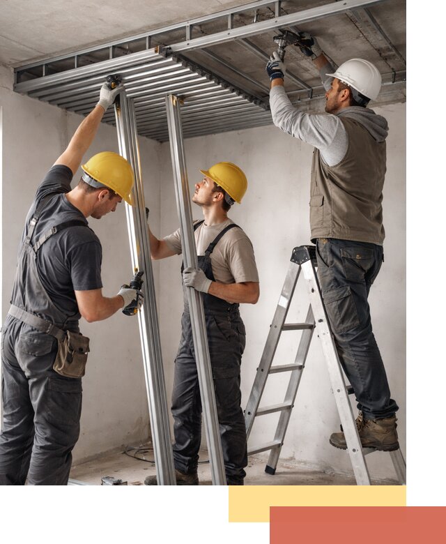 Монтаж реечного потолка под ключ в Нальчике