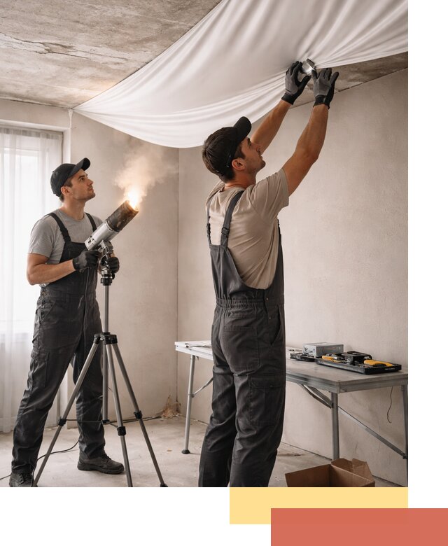 Установка натяжного потолка под ключ в Нальчике