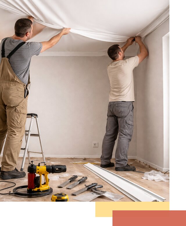 Монтаж ПВХ натяжного потолка в Нальчике качественно и быстро