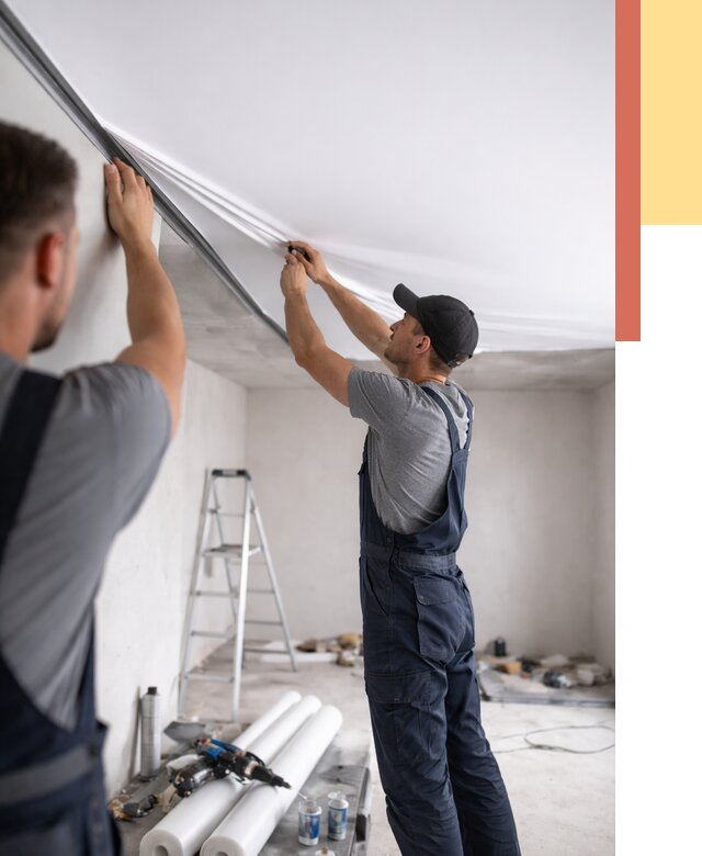 Монтаж матового натяжного потолка в Нальчике от 4663 руб./м² — быстро и недорого | ОТДЕЛОЧНИК-Нль