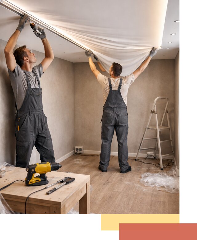 Монтаж натяжного потолка с подсветкой в Нальчике цена и сроки