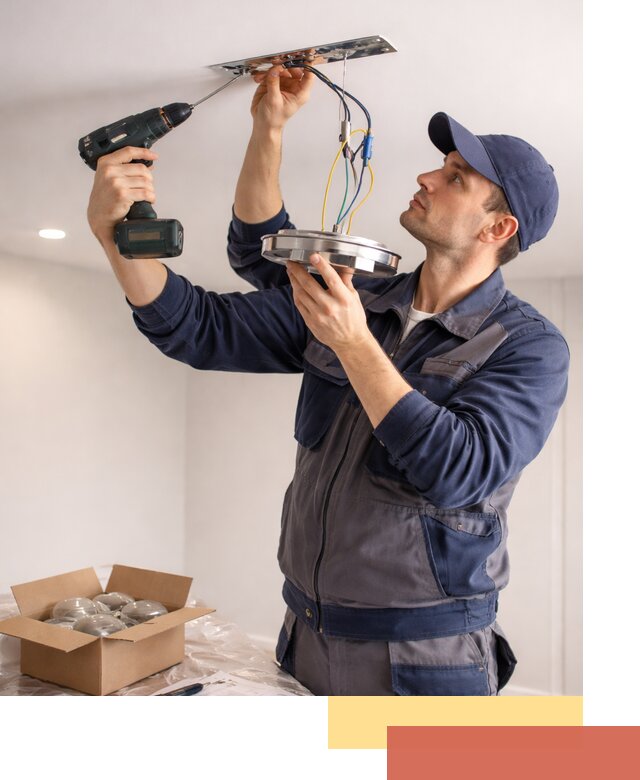 Установка люстры в натяжной потолок в Нальчике