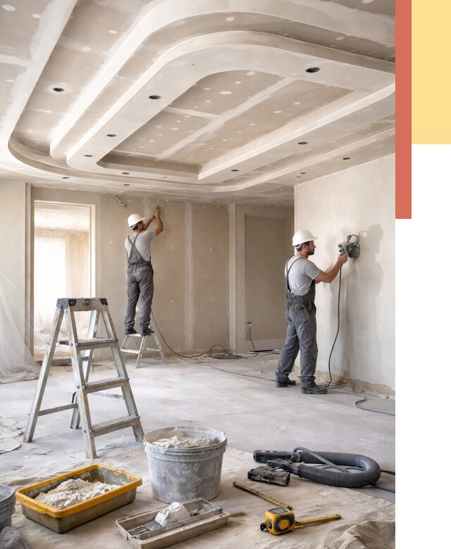 Многоуровневый потолок из гипсокартона в Нальчике от 777 руб. под ключ | ОТДЕЛОЧНИК-Нль