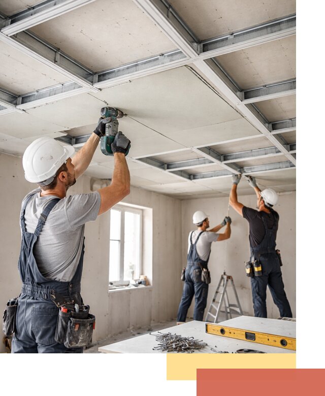 Кессонный потолок из гипсокартона под ключ в Нальчике