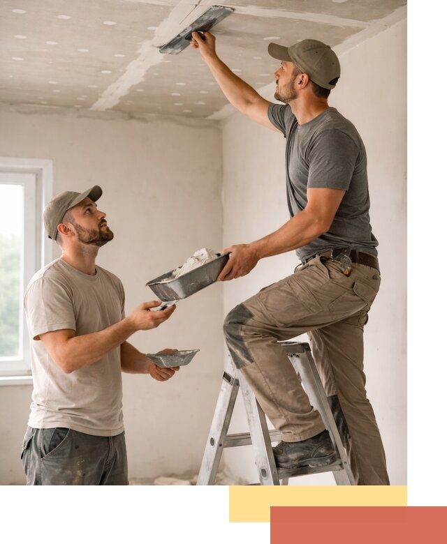 Шпаклевка потолка из гипсокартона в Нальчике качественно и быстро