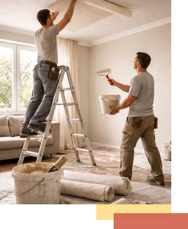 Поклейка обоев на потолок в Нальчике — качественно и быстро