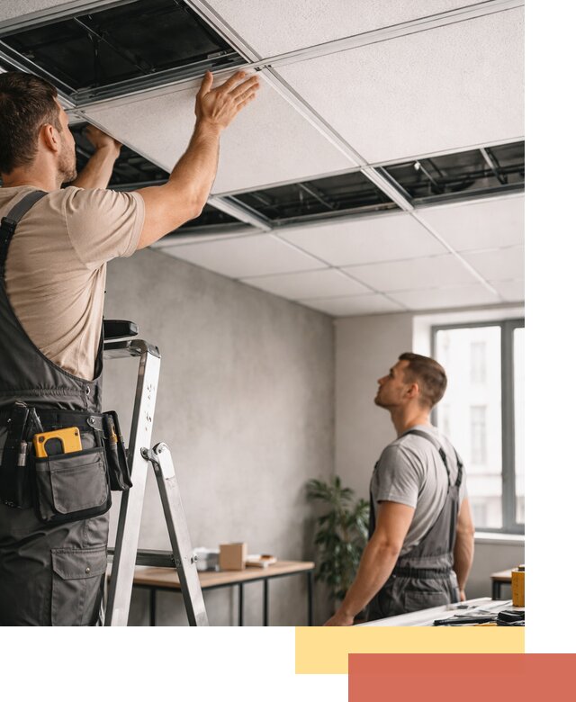 Монтаж потолочной плитки в Нальчике качественно и в срок