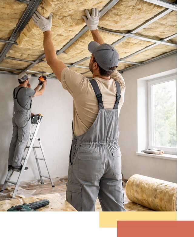 Утепление потолка под ключ в Нальчике качественно и быстро