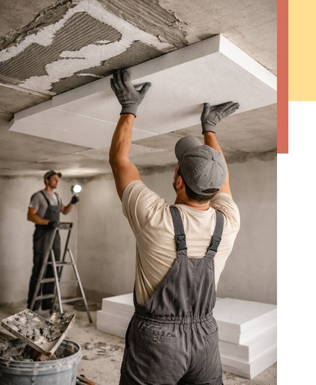 Утепление потолка пенопластом в Нальчике от 4663 руб/м2 — недорого и быстро | ОТДЕЛОЧНИК-Нль